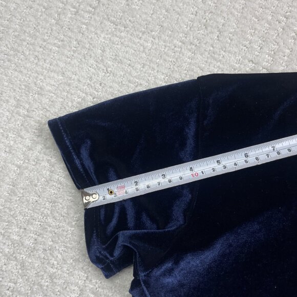 Rare Cirque du Soleil Corteo T-Shirt Women’s Sz L Dark Blue Velour Graphic Logo - Picture 9 of 14